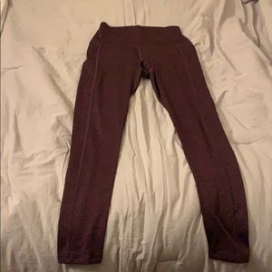 Maroon aerie leggings